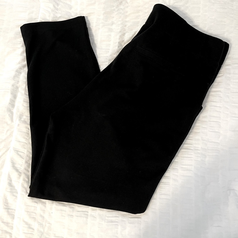 NWT Bobeau Black Knit Cropped Pants - Picture 2 of 6